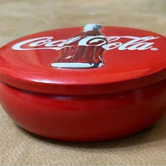 Coca-Cola Embossed Bottle Metal Tin 1995 5”x2.5” - Picture 2 of 6